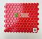 Gạch mosaic lục giác màu đỏ đơn sắc