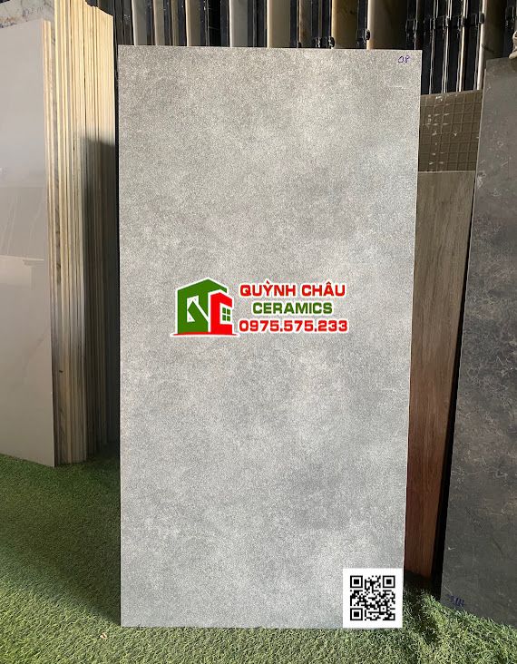  Gạch ốp lát 60x120 đá mờ gam màu xi măng xám hiệu ứng