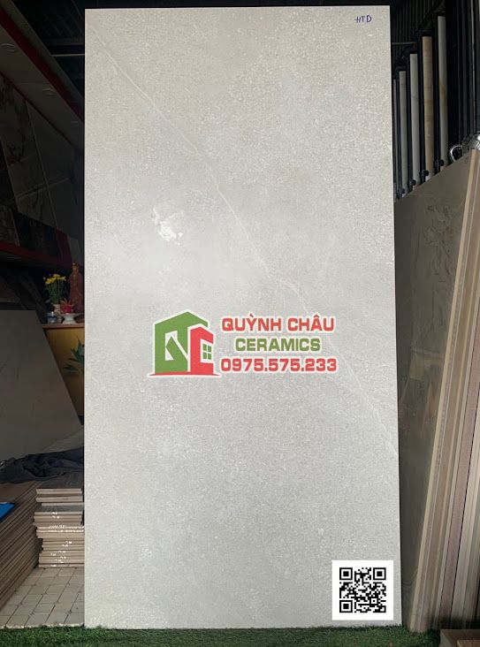 Gạch ốp lát 80x160 đá mài vân nhuyễn màu xám mờ ấn độ