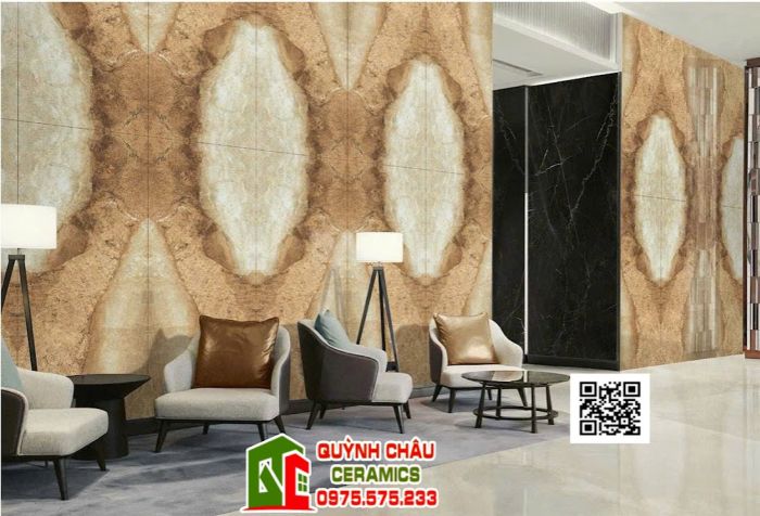 Gạch ốp tường 120x240 tranh vân đá đối xứng