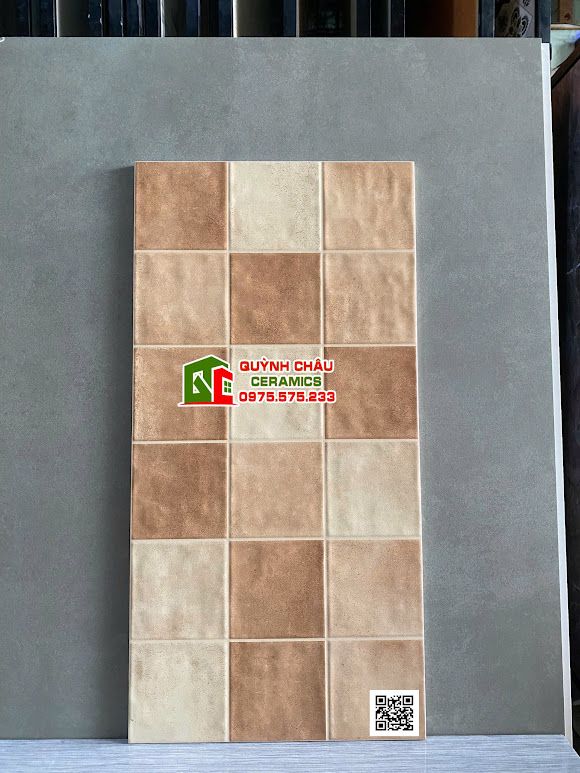 Gạch ốp tường 30x60 giả thẻ màu hiệu ứng