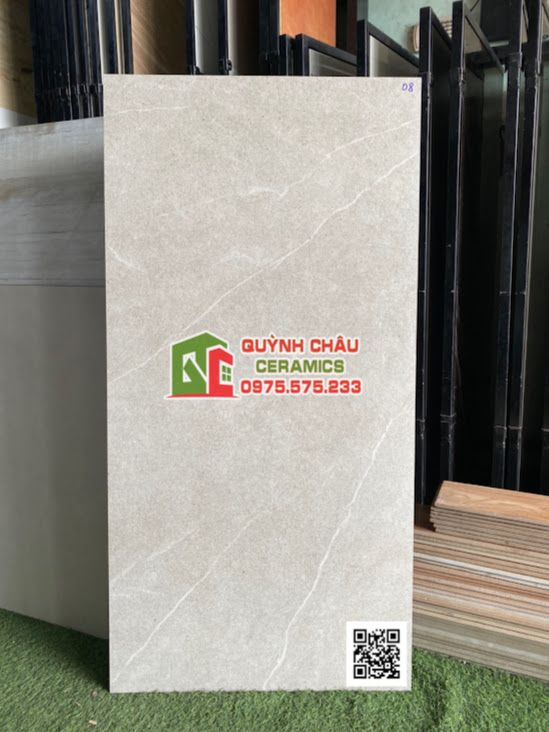 Gạch tây ban nha 60x120 mờ xám vân trắng sang trọng cao cấp