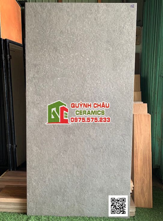 Gạch tây ban nha 80x160 xám mờ sần vân trắng nhỏ ốp lát sang trọng