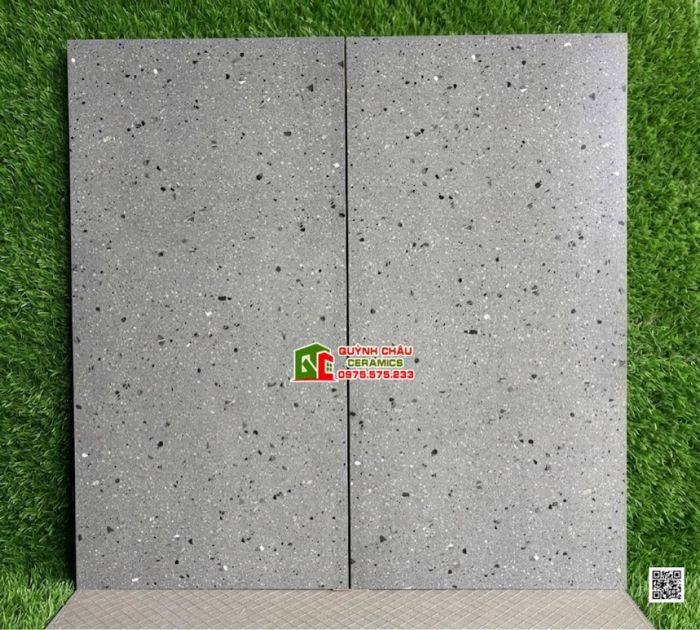 Gạch terrazzo 60x120 kis granite màu xám xi măng