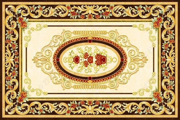 Gạch thảm kim tuyến ép kính bền đẹp