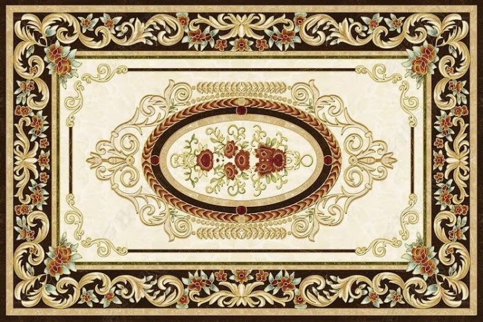 Gạch thảm phủ kim tuyến hình chữ nhật