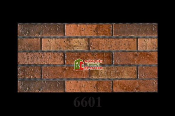 Gạch thẻ giả cổ màu nâu đất đỏ gạch cam cháy