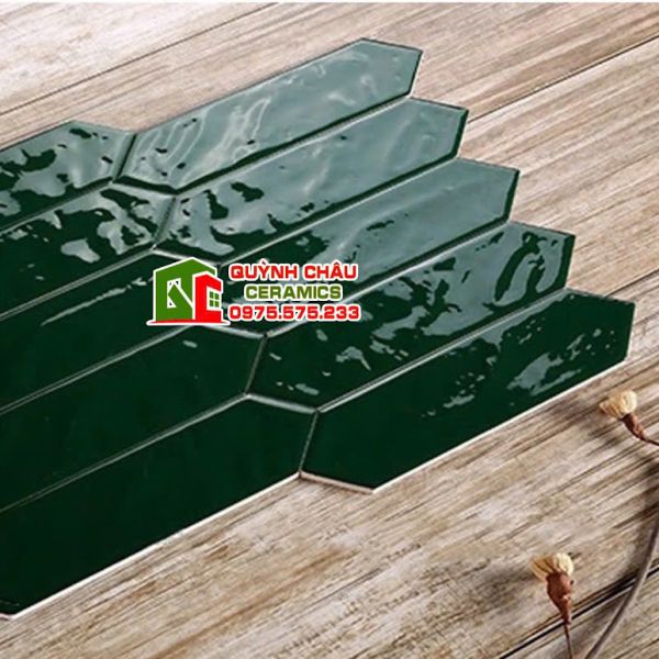  Gạch thẻ mũi tên màu xanh đậm gợn sóng