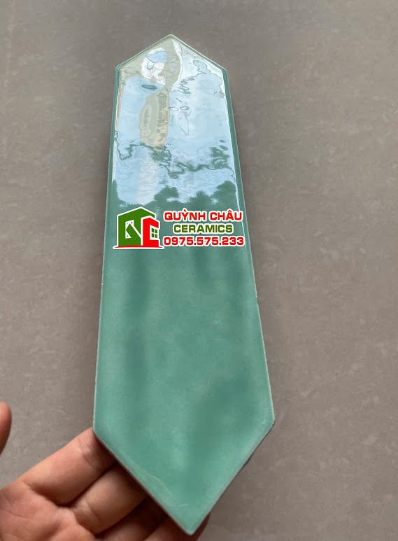 Gạch thẻ mũi tên màu xanh gợn sóng