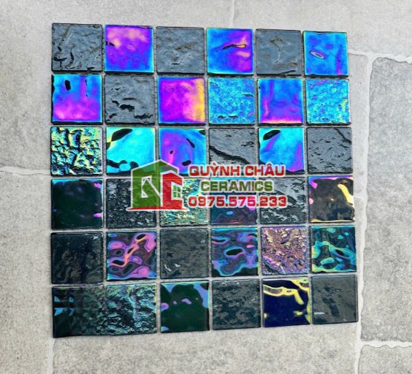 Gạch thuỷ tinh 48x48 mosaic trang trí