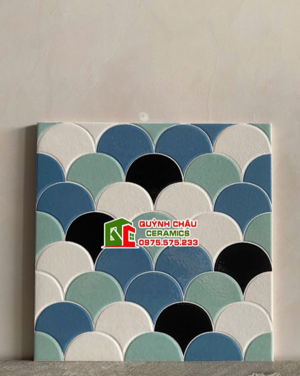 Gạch trang trí 30x30 vảy cá mix nhiều màu