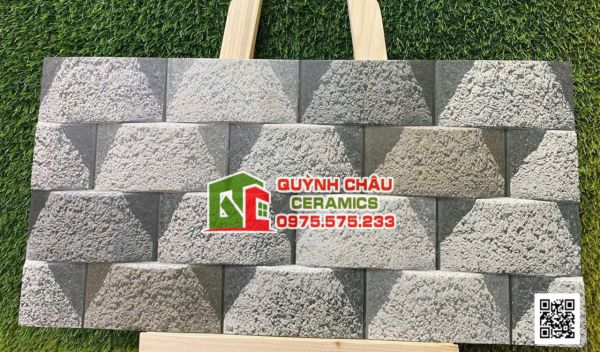 Gạch trang trí 30x60 ấn độ 3D giả đá ghép nổi