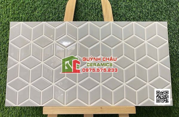 Gạch trang trí 30x60 hình thoi ốp tường ấn độ
