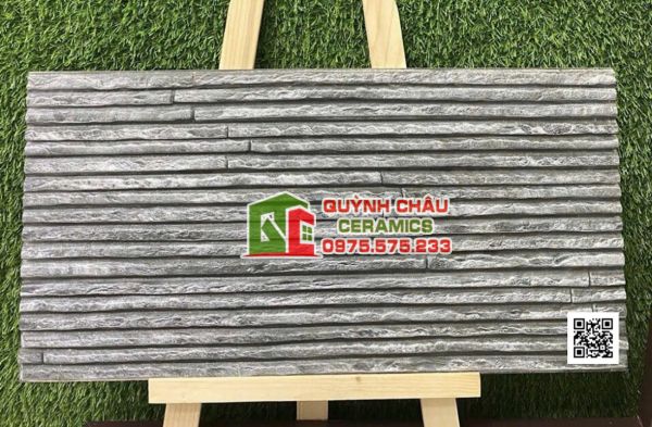 Gạch trang trí ấn độ 30x60 đá ghép rãnh bề mặt nổi