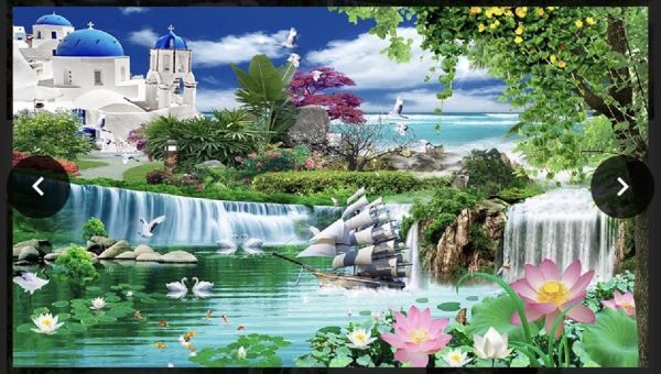 Gạch tranh thuận buồm xuôi gió 3D