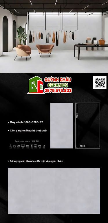 Gạch trung quốc 160x320 xám mờ nhạt