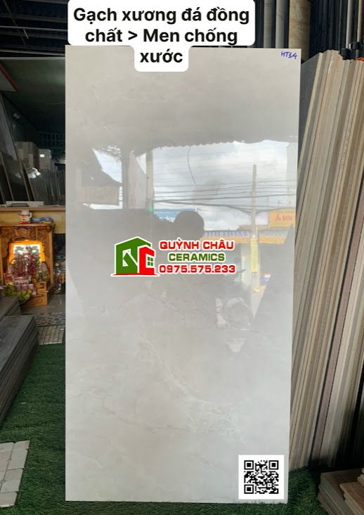 Gạch trung quốc 60x120 xám kem đá đồng chất men chống xước
