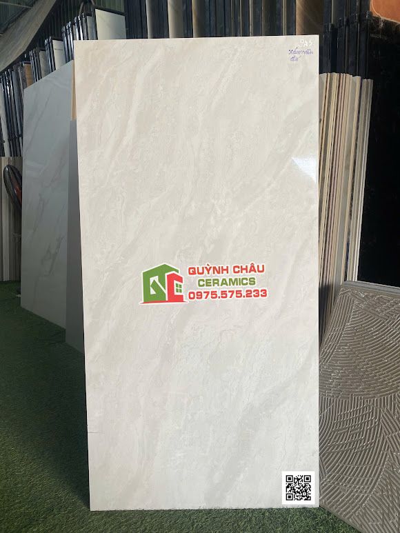 Gạch trung quốc 60x120 xám nhạt vân đá bóng kính