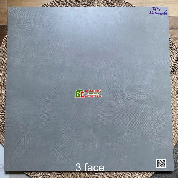 Gạch Viglacera 80x80 bề mặt mờ bê tông vân cào xước màu xi măng