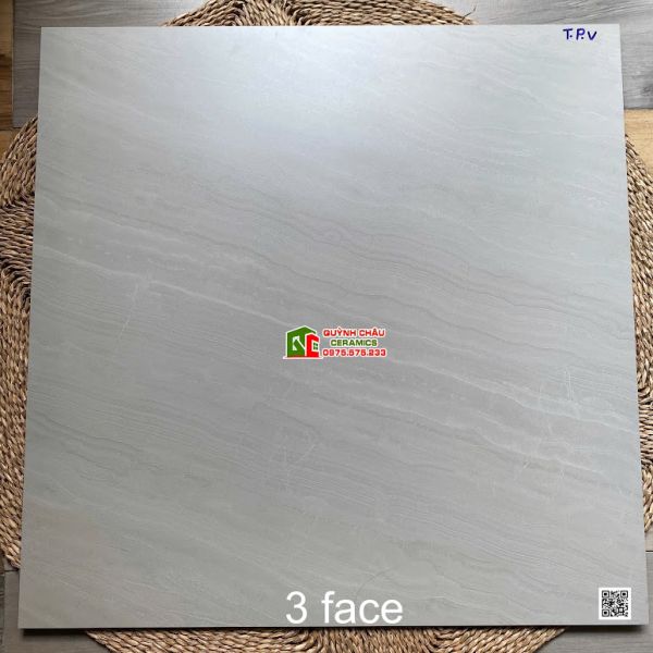 Gạch Viglacera 80x80 bề mặt mờ xám nhạt vân đá