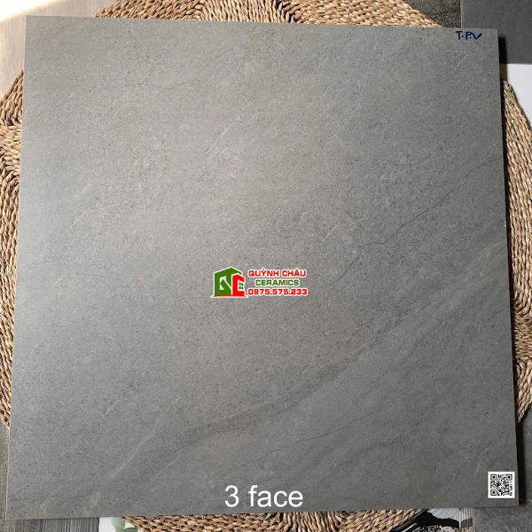 Gạch Viglacera 80x80 mờ màu xám vân giả đá