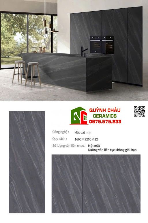 Gạch xám mờ 160x320 đá nung kết trung quốc