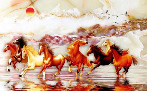 Tranh kính bát mã truy phong