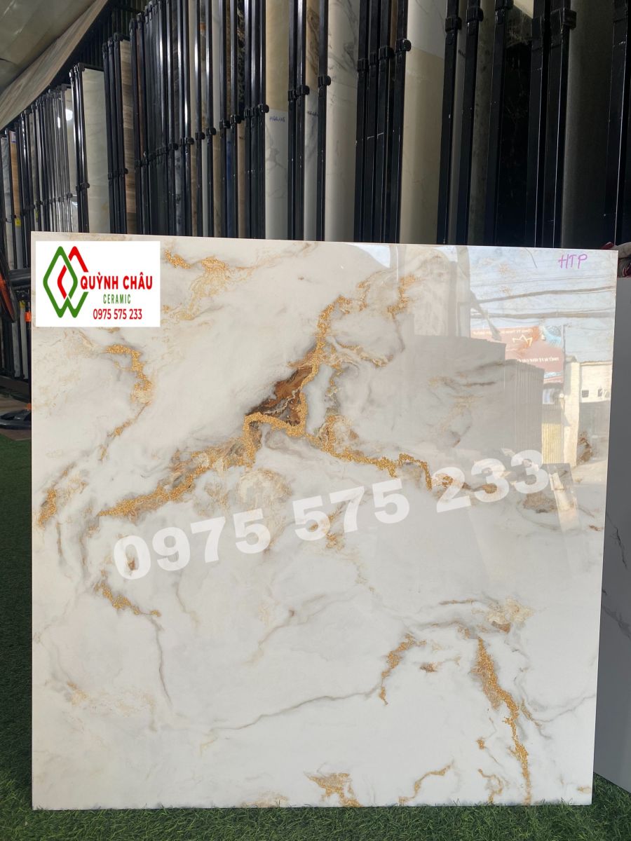 Gạch cao cấp khắc kim 80x80 prime bóng kính