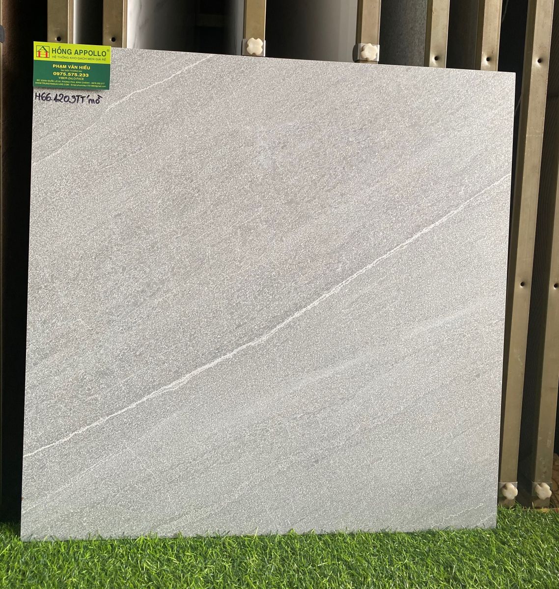 Gạch 60x60 cm đá mờ xám ấn độ lát nền