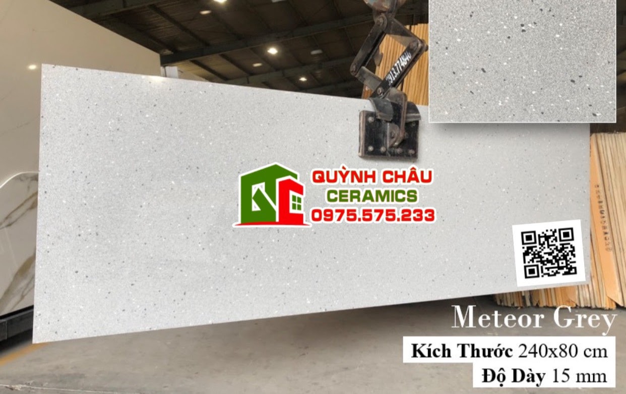 Gạch ốp lát 80x240 vân đá terrazzo bóng mờ ấn độ mới nhất
