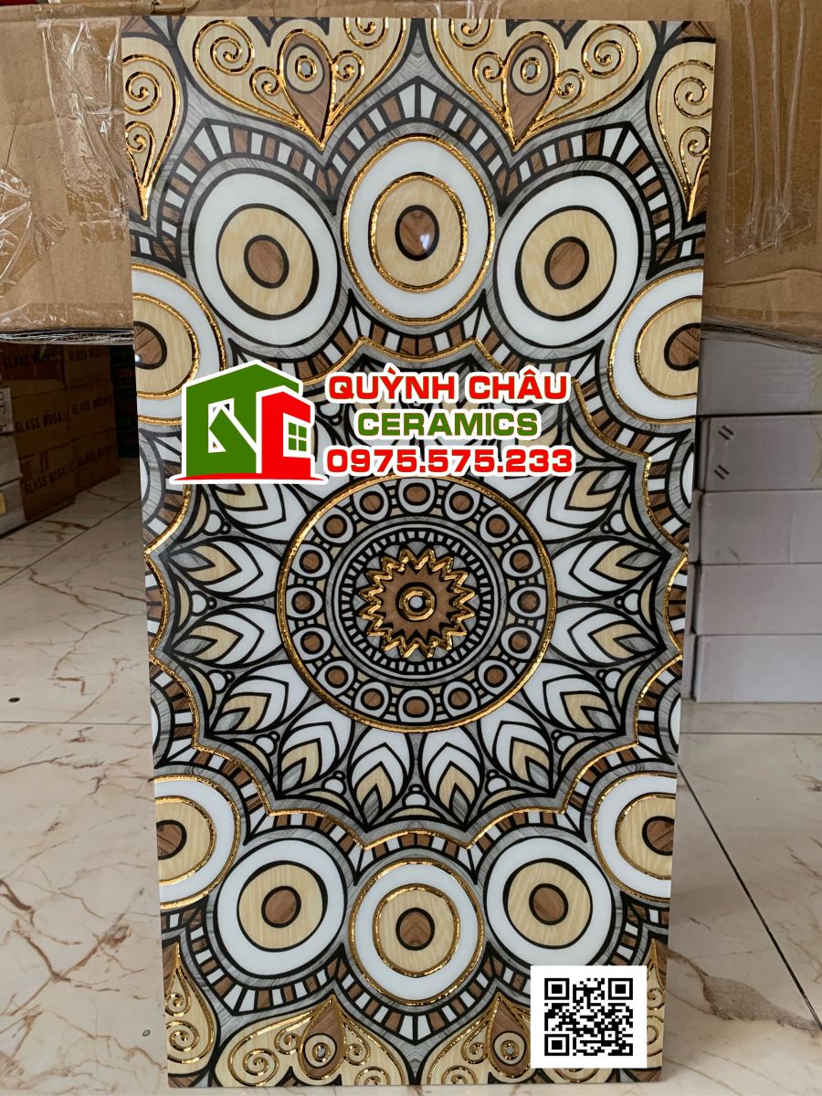 Gạch nhũ vàng trung quốc 30x60 bóng kiếng