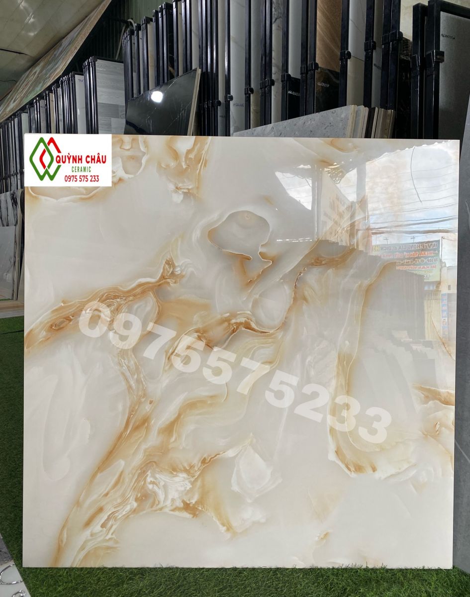 Gạch lát nền kích thước 100x100 bóng kính
