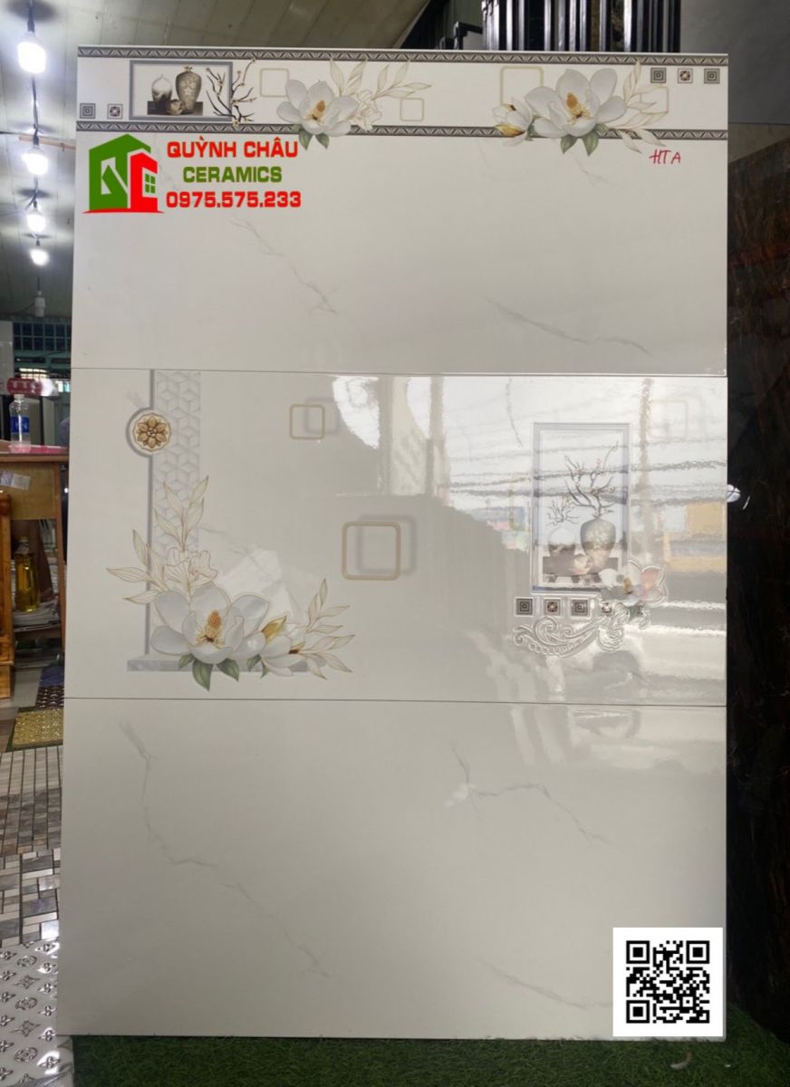 Gạch men 40x80 trắng vân khói phương nam giá rẻ