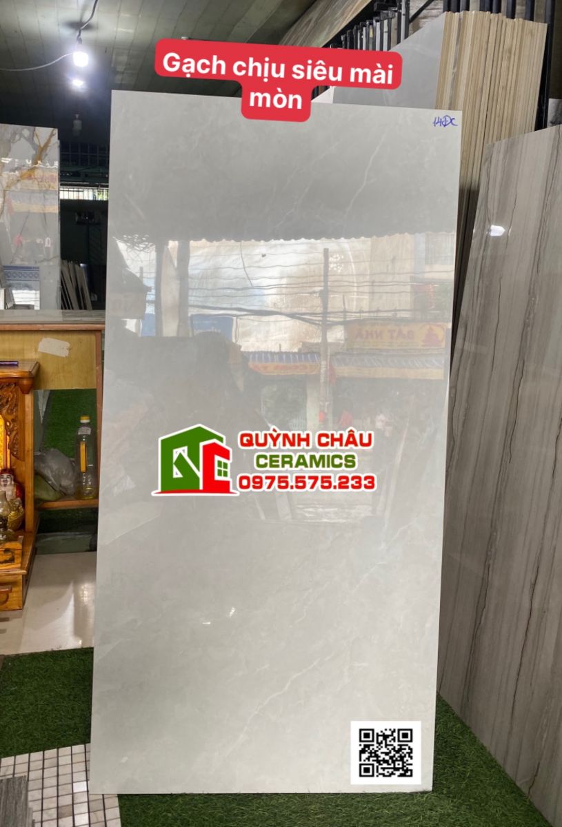 Gạch lát nền đồng chất đá 60x120 màu xám trung quốc