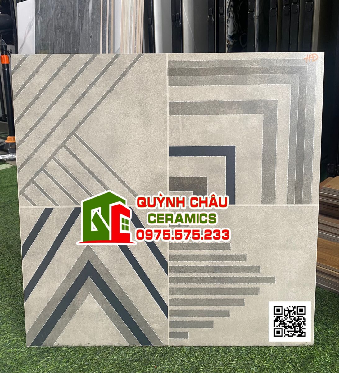 Gạch 600x600 lót sàn nhà tắm đẹp chống trơn